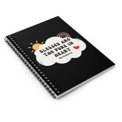 "Blessed Are The Pure In Heart" Notebook