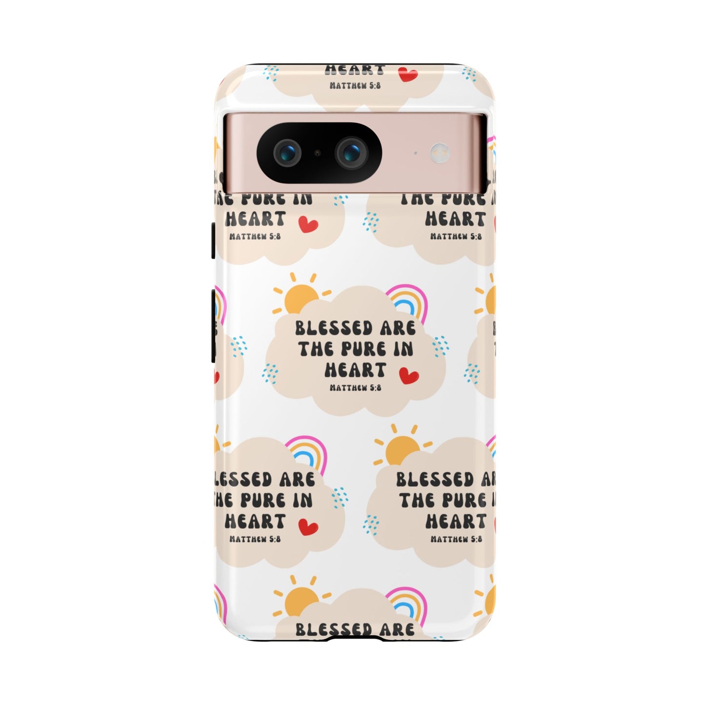 "Blessed Are The Pure In Heart" Phone Case