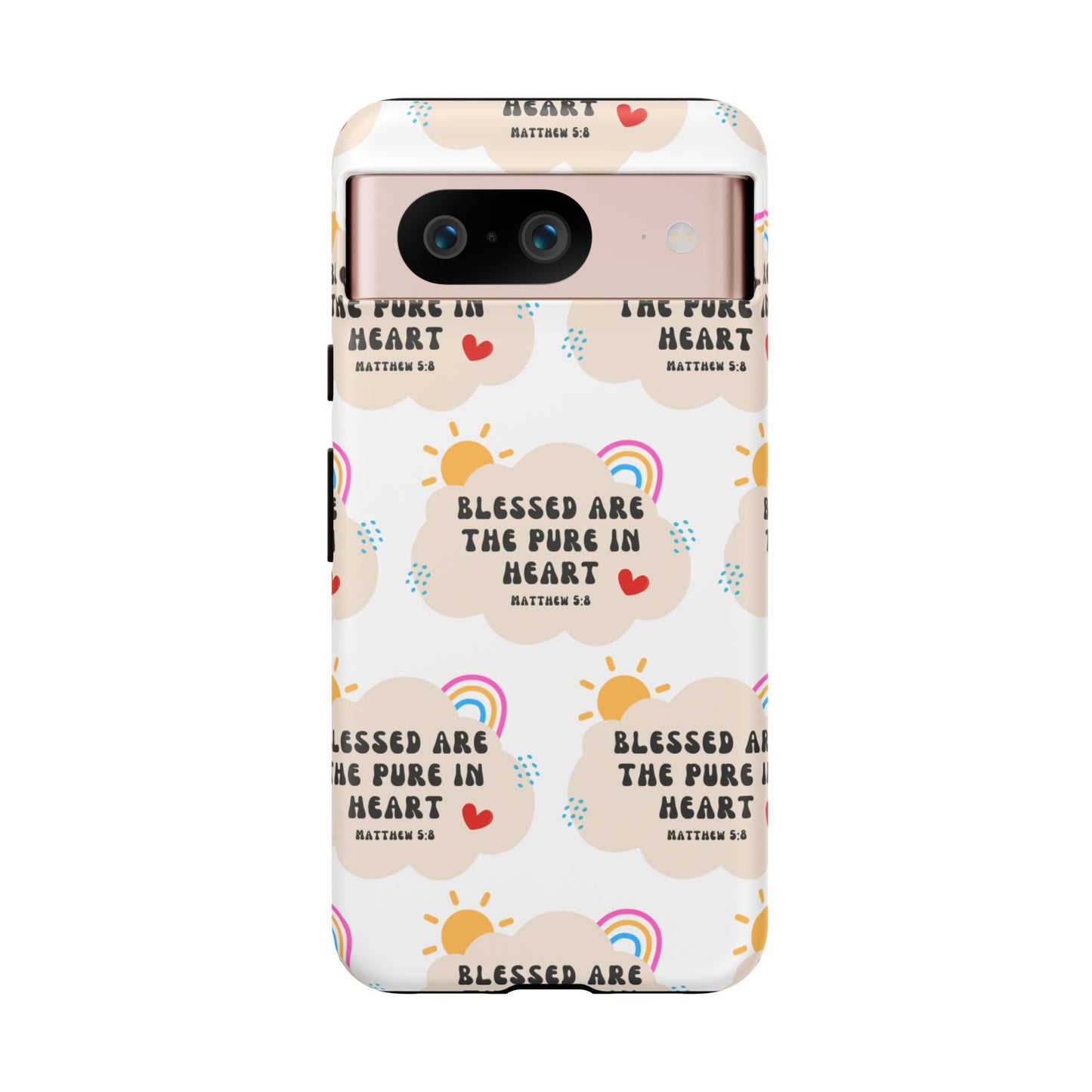 "Blessed Are The Pure In Heart" Phone Case