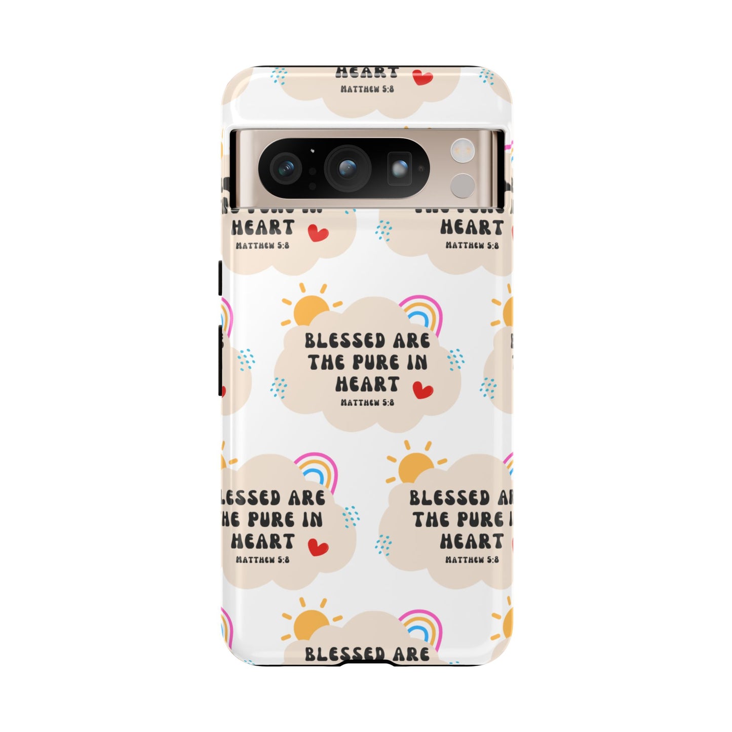 "Blessed Are The Pure In Heart" Phone Case