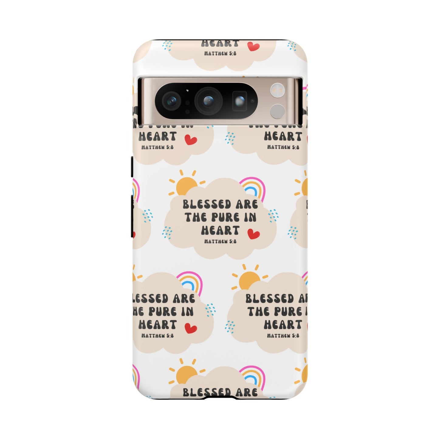 "Blessed Are The Pure In Heart" Phone Case