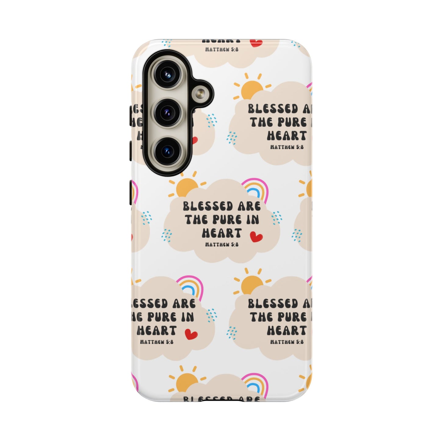 "Blessed Are The Pure In Heart" Phone Case