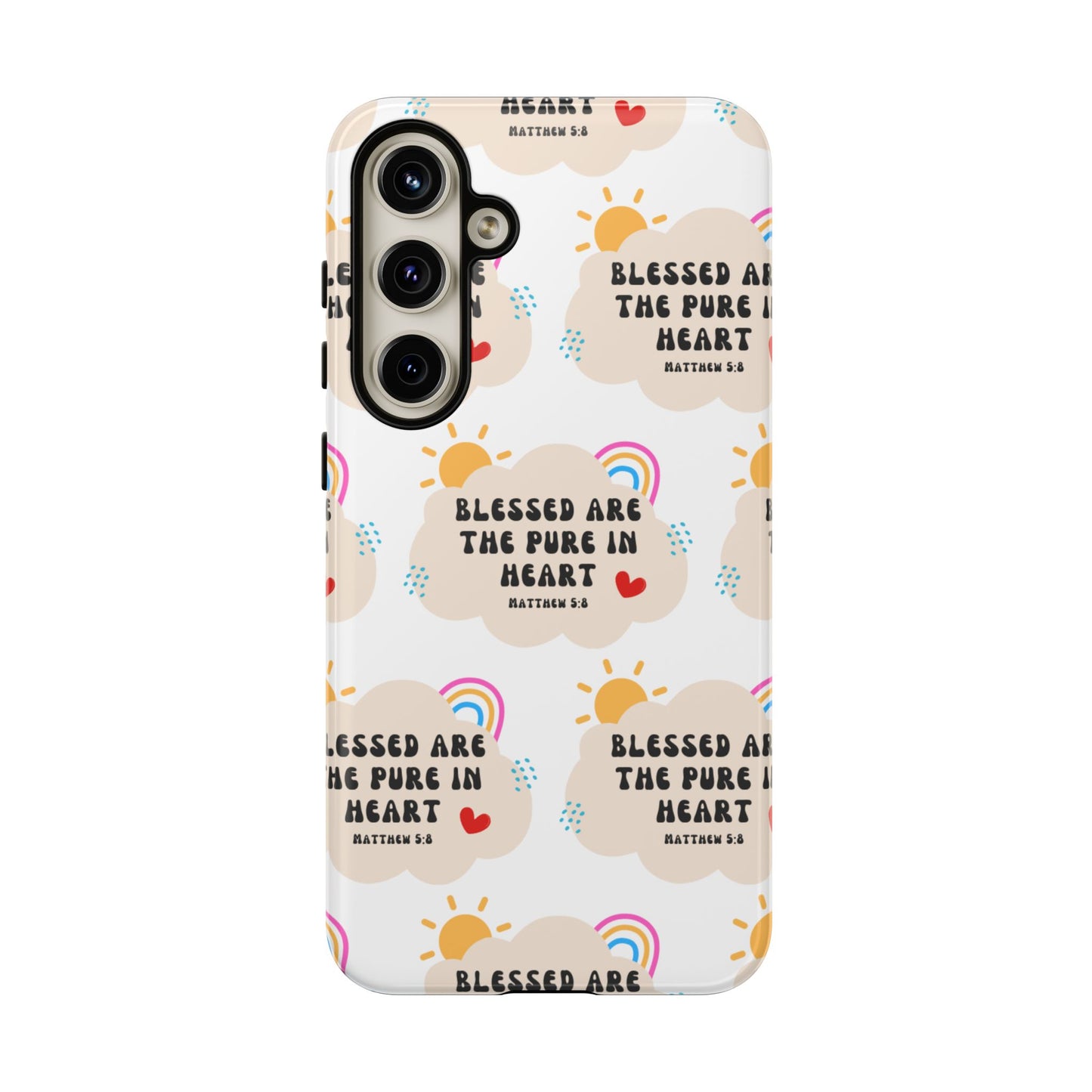 "Blessed Are The Pure In Heart" Phone Case