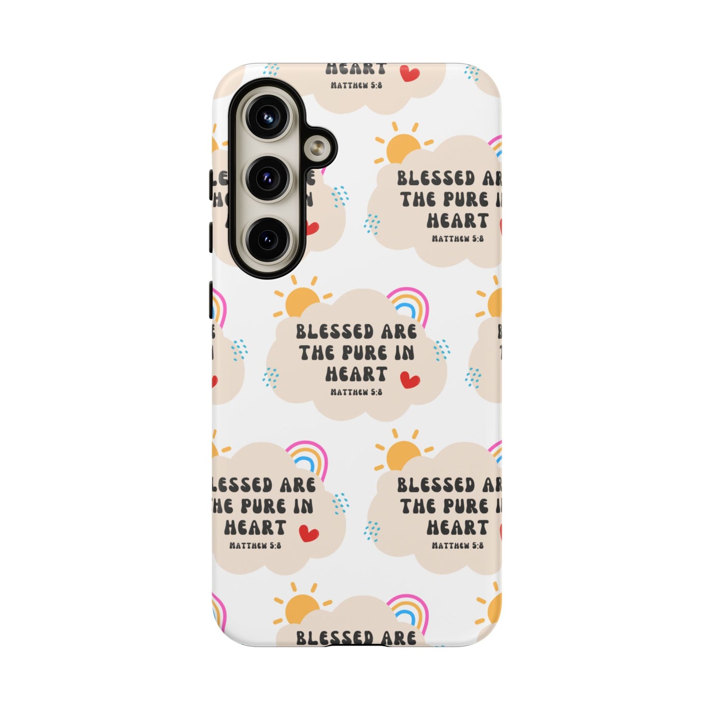 "Blessed Are The Pure In Heart" Phone Case