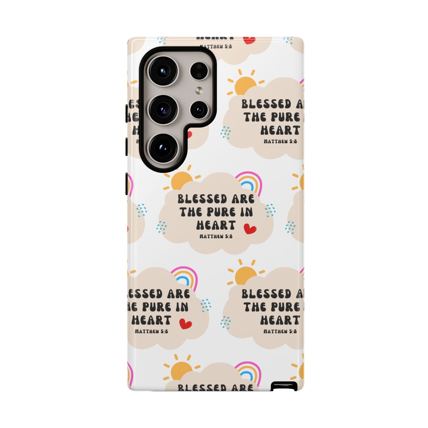 "Blessed Are The Pure In Heart" Phone Case